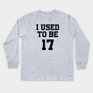 Seventeen, black Kids Long Sleeve T-Shirt